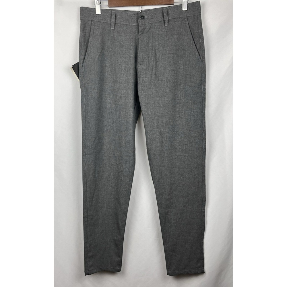 OCEAN AMELI NWT Gray Slacks 100% Cotton Chino Business Casual‎ Trousers M 32x29